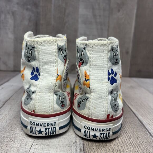 Converse Chuck Taylor AllStar CTAS High Top Boys Toddler Size 12 Wolf Pack White - Picture 9 of 13